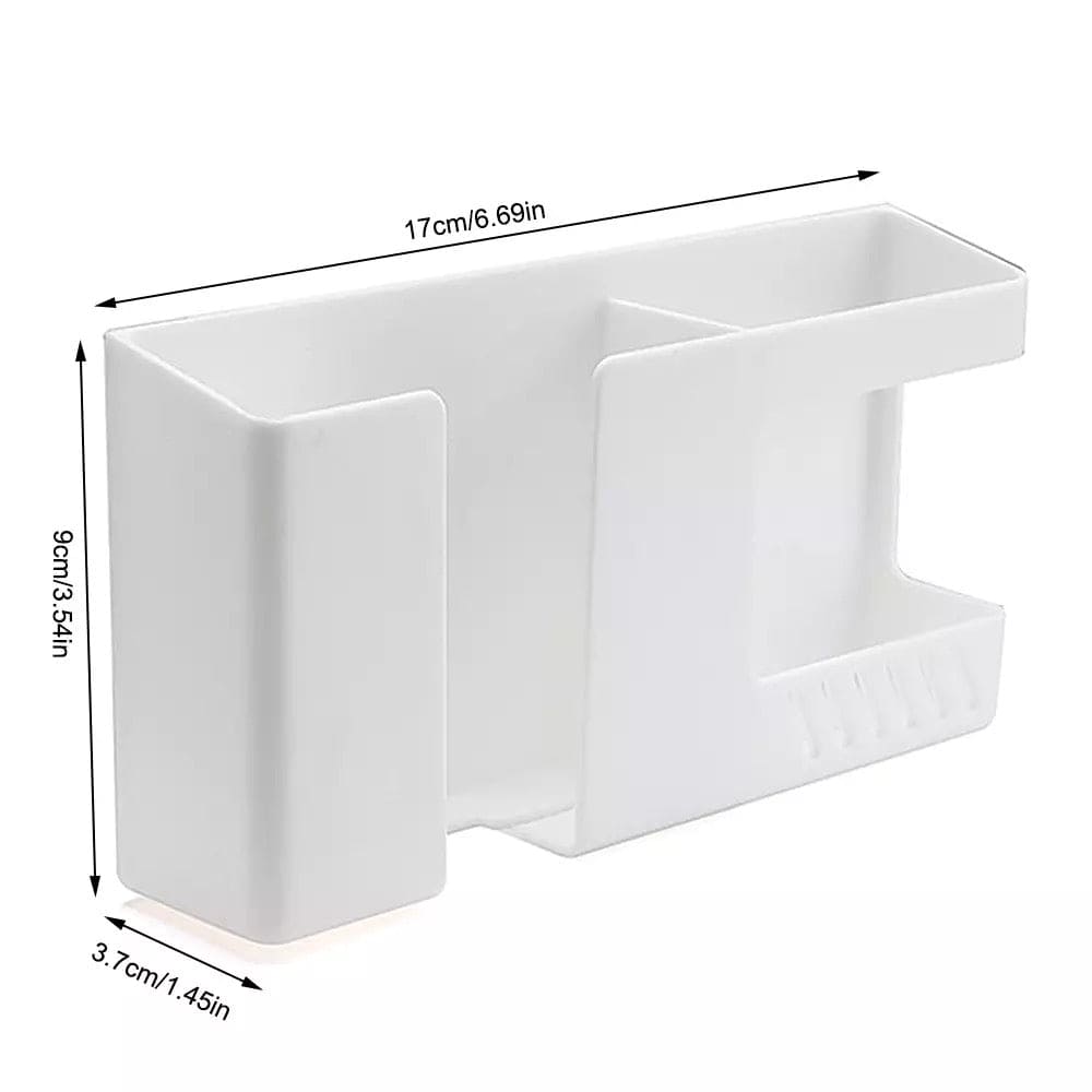 Multifunctional Double Layer Wall Mounted Organizer, Multifunction Punch Free Wall Mounted Storage Box, Mobile Phone Plug Charging Holder, Wall-mounted Storage Box, Wall Debris Storage Holder Multifunctional Double Layer Wall Mounted Organizer, Multifunction Punch Free Wall Mounted Storage Box, Mobile Phone Plug Charging Holder, Wall-mounted Storage Box, Wall Debris Storage Holder
